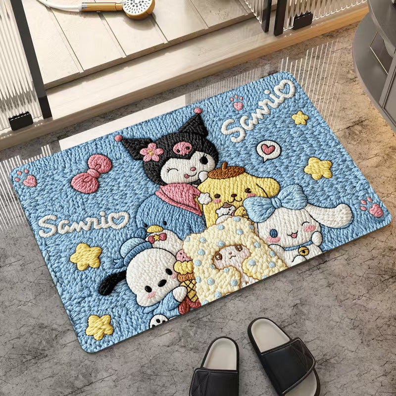 Cartoon Character Doormat for Home Entryway