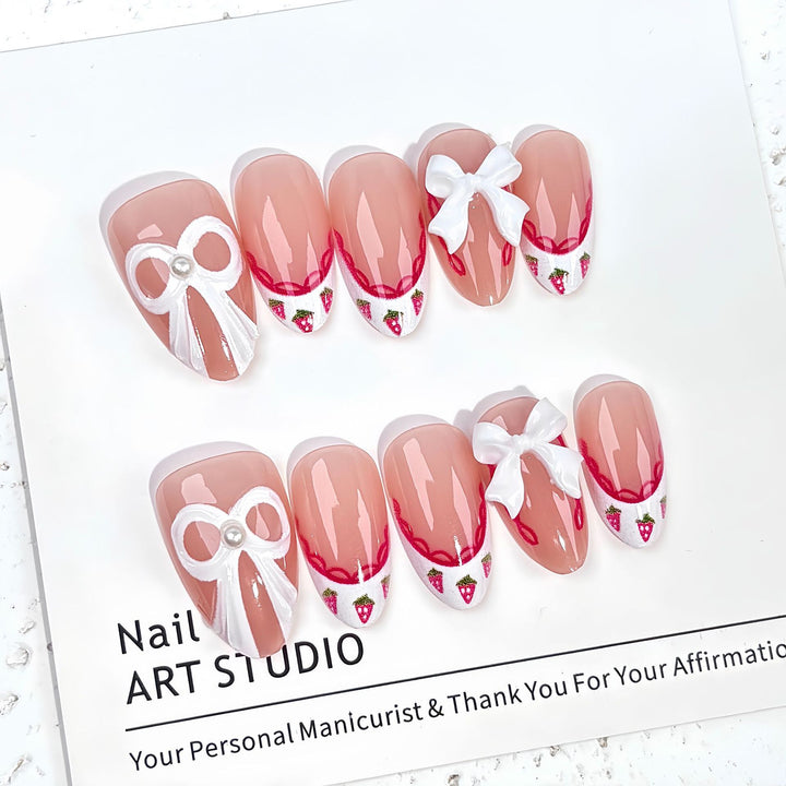 Stylish Decorative Press-On Nail Art Set