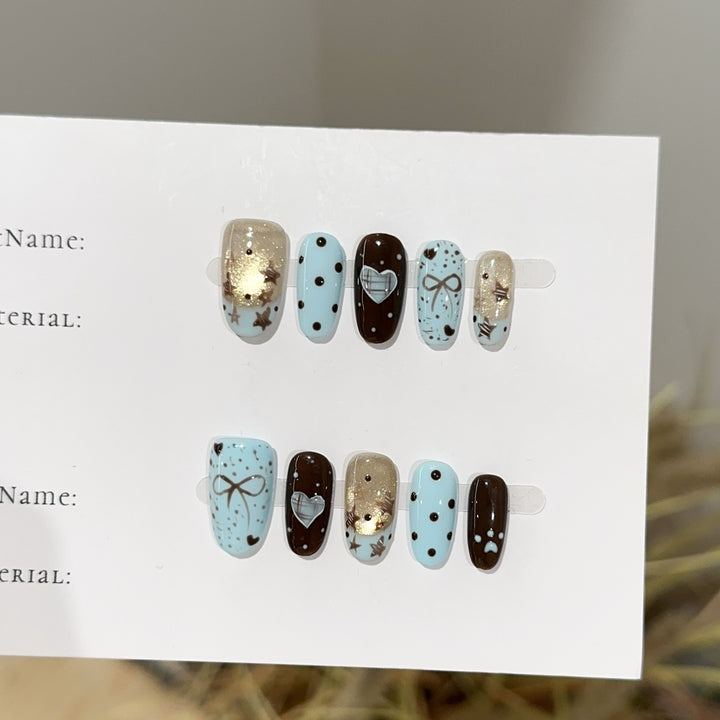 Decorative Themed Press-On Nail Set