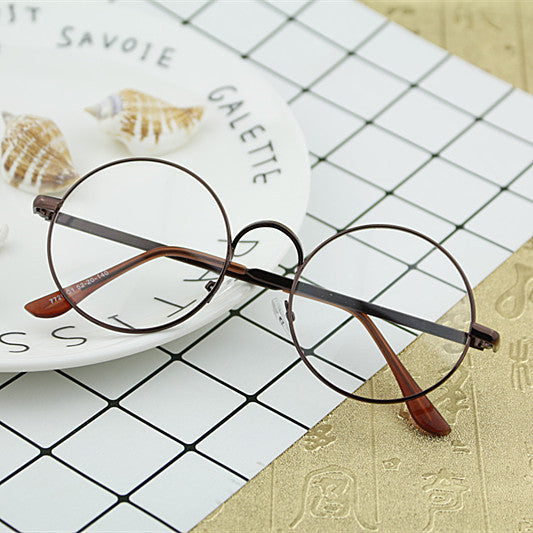Women Round Glasses with Filigree Metal Frame Stornfield