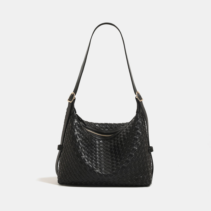 Woven Leather Shoulder Bag