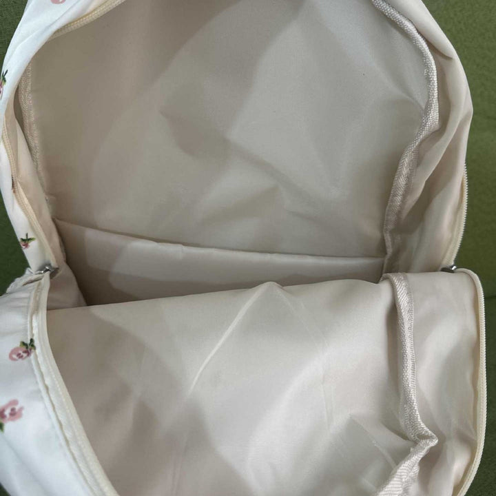 Floral Print Canvas Backpack Stornfield