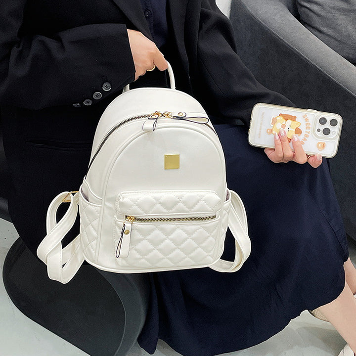 Quilted Leather Mini Backpack Stornfield