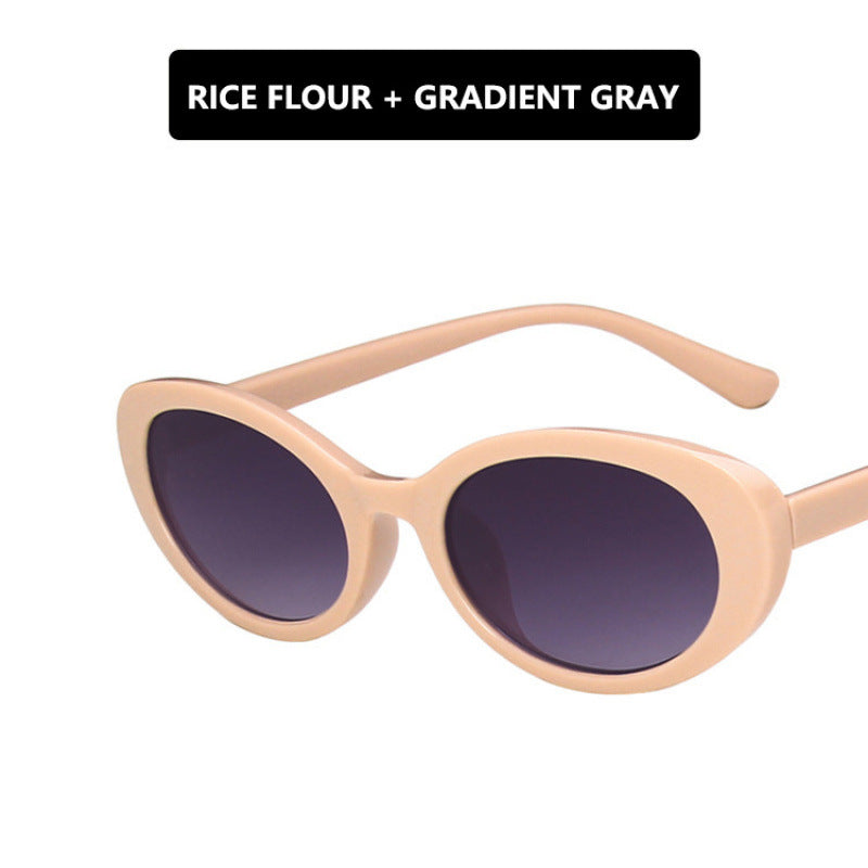 Women's Cat-Eye Sunglasses with Transparent Frame and Gradient Lenses Stornfield