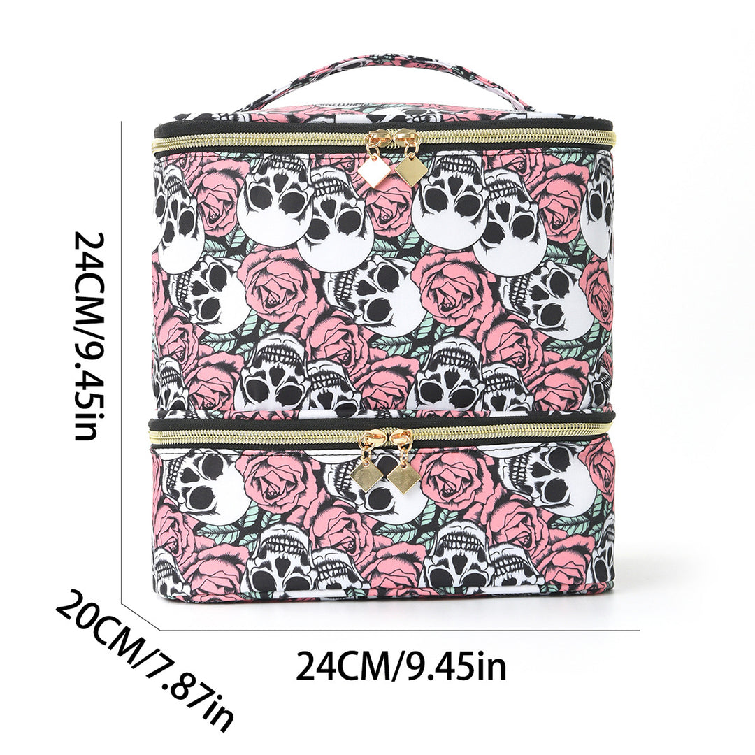 Cosmetic storage bag with two separate compartments Stornfield