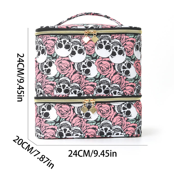 Cosmetic storage bag with two separate compartments Stornfield