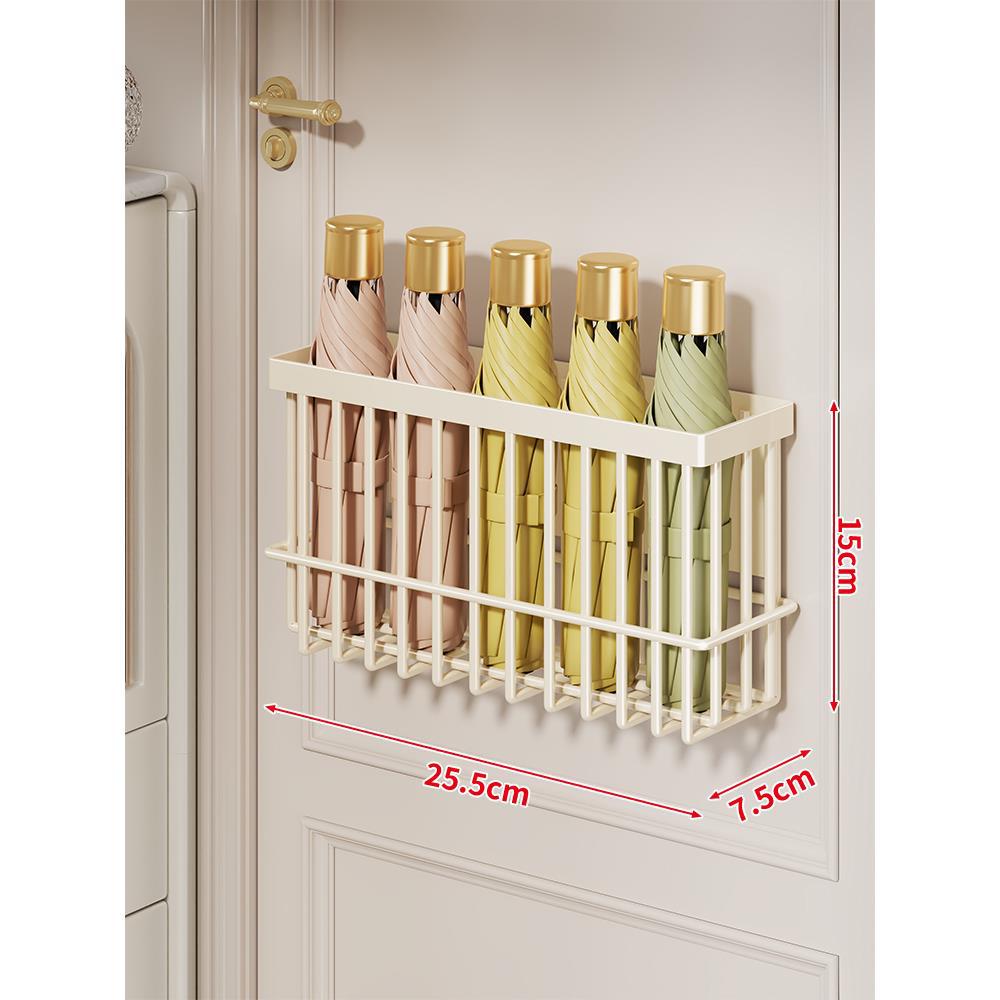 Wall-Mounted Folded Umbrella Organizer Basket