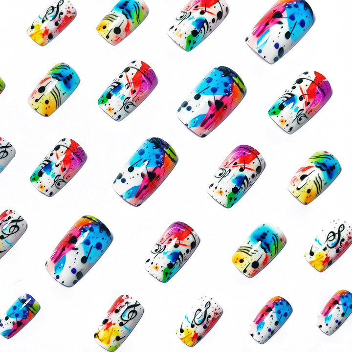 Creative Art Nails with Musical Design Stornfield