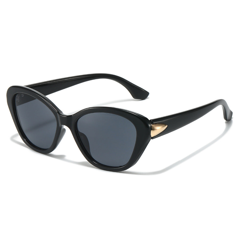 Stylish Cat-Eye Sunglasses with Elegant Gold Detail Stornfield