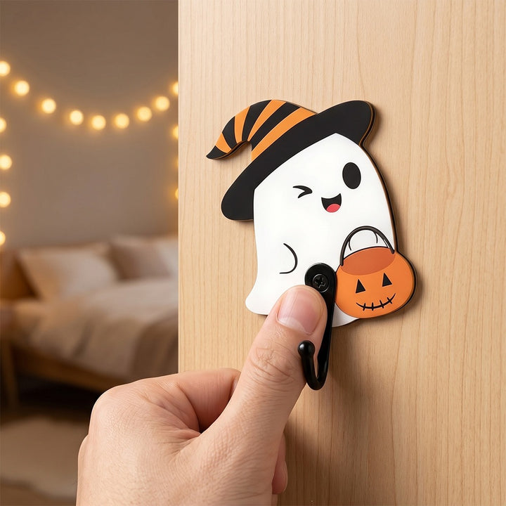 Creepy decorative figure with ghost and scythe Stornfield