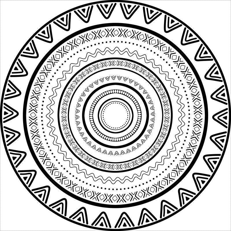 Intricate Mandala Design Area Mat Stornfield