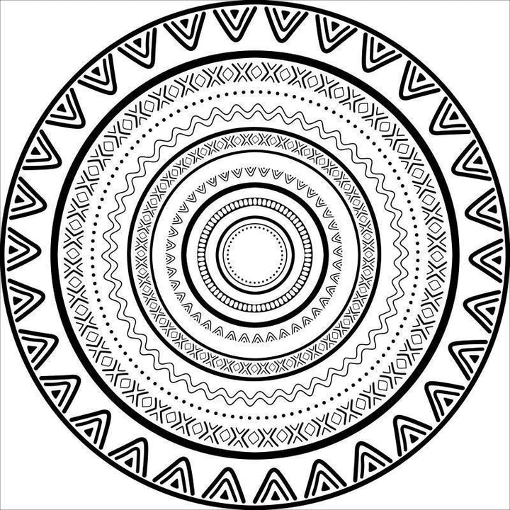 Intricate Mandala Design Area Mat Stornfield