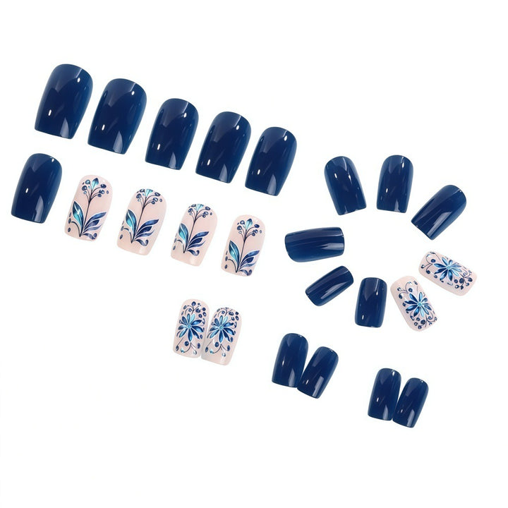 Artificial nails with floral details Stornfield