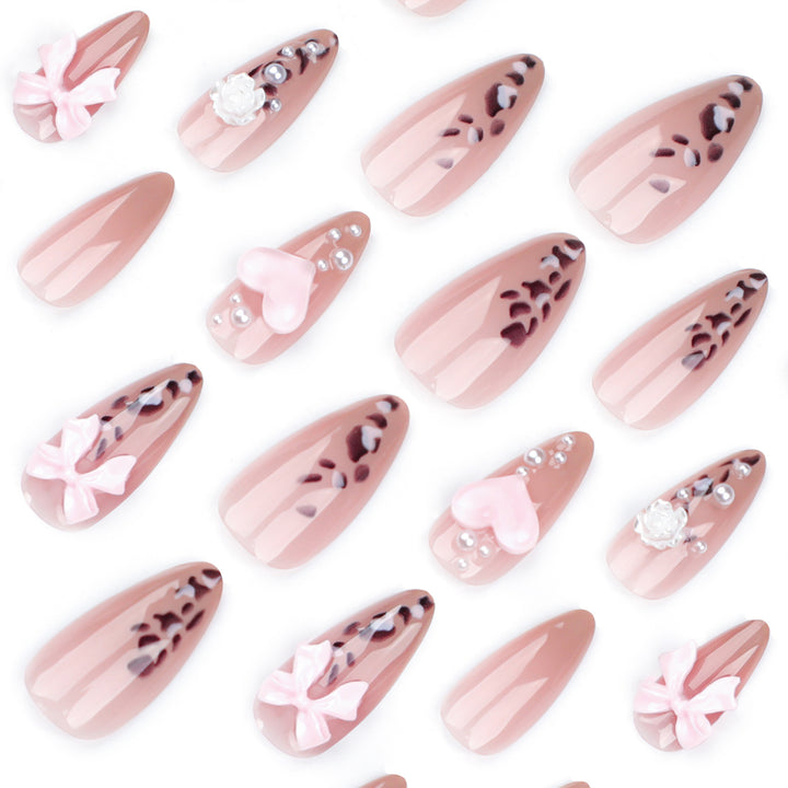 Artful nail extensions with decorative 3D designs Stornfield