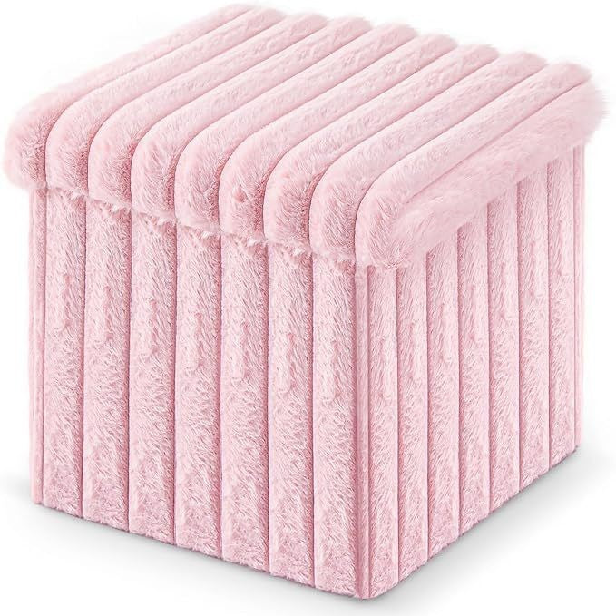 Plush Rectangular Storage Ottoman Stornfield