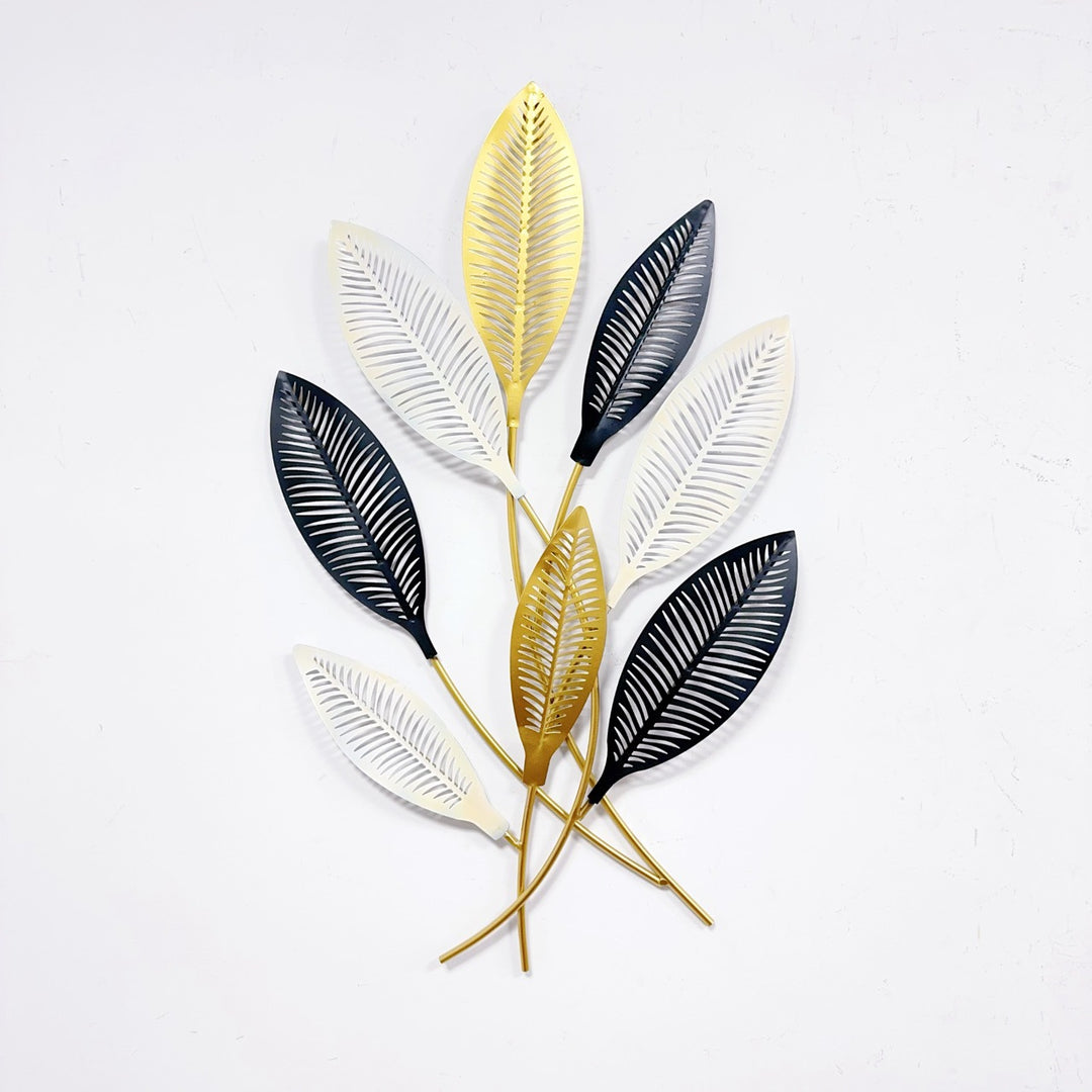 Modern Leaf Metal Wall Art Stornfield