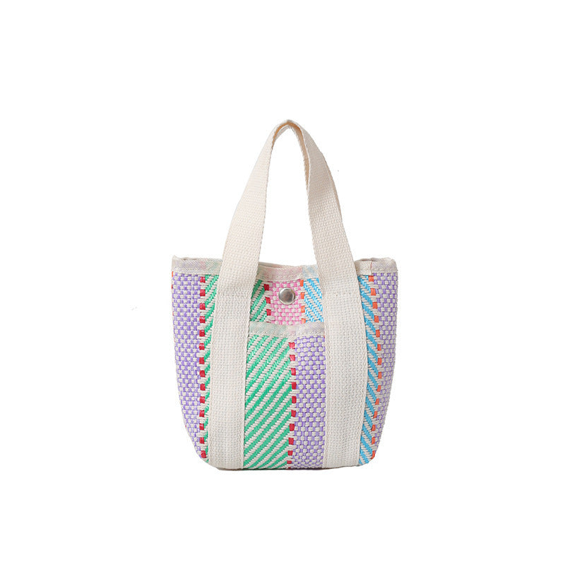 WoColorful Woven Beach Tote Bag Stornfield