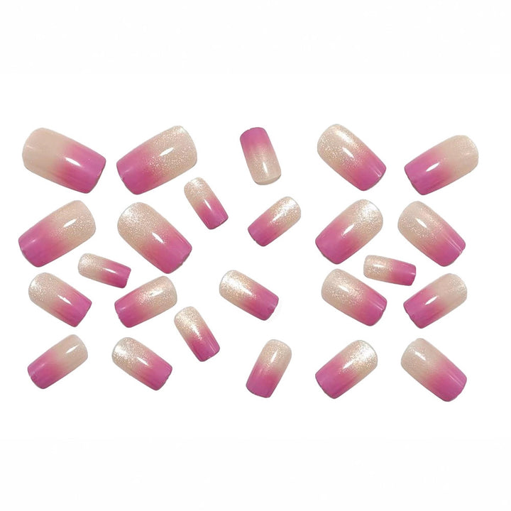 Shiny nail extensions with ombre effect Stornfield
