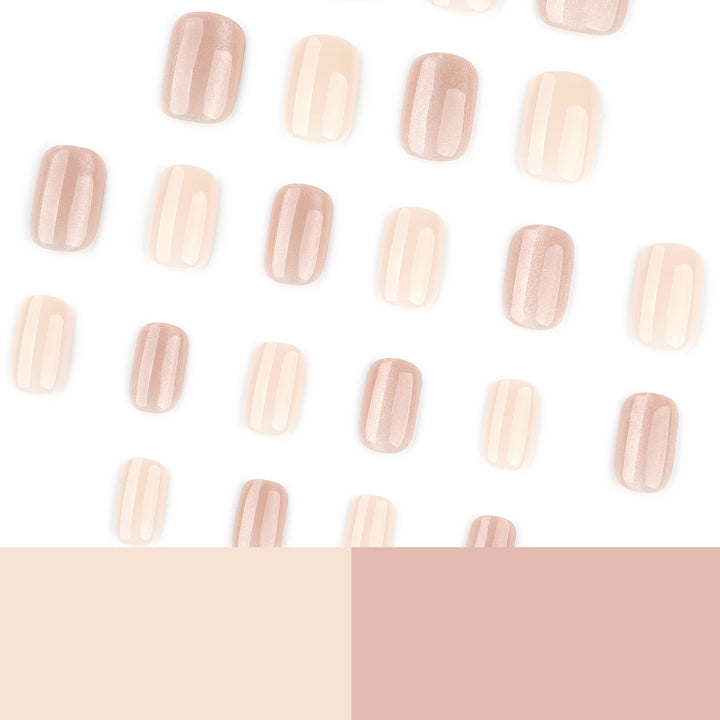 Artificial nail extensions with elegant glitter effect Stornfield