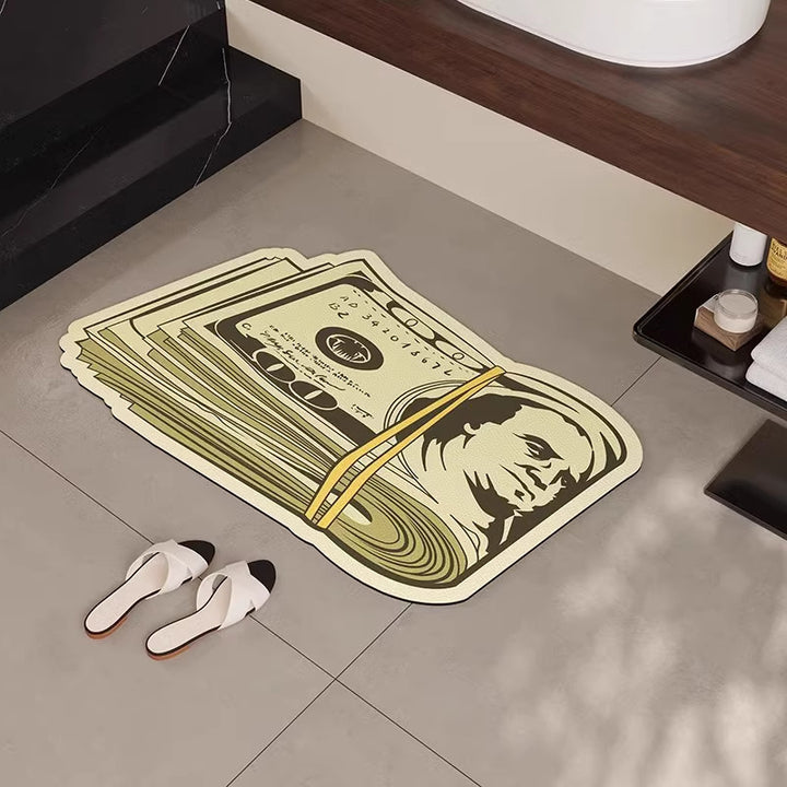 Money Roll Bath Mat
