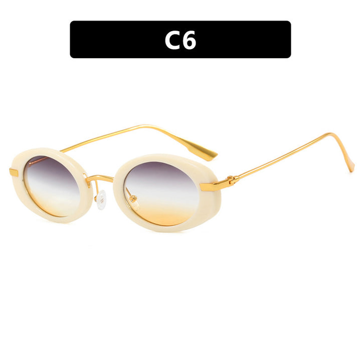 Ladies fashionable sunglasses in elegant oval design Stornfield
