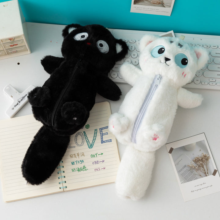 Cute Plush Cat-Themed Pencil Case Stornfield