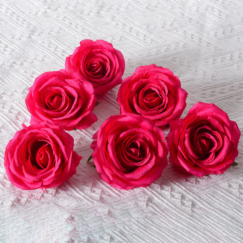 Vibrant Silk Rose Flower Accessory
