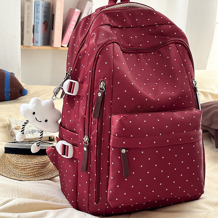 Stylish Polka Dot Pattern Backpack Stornfield