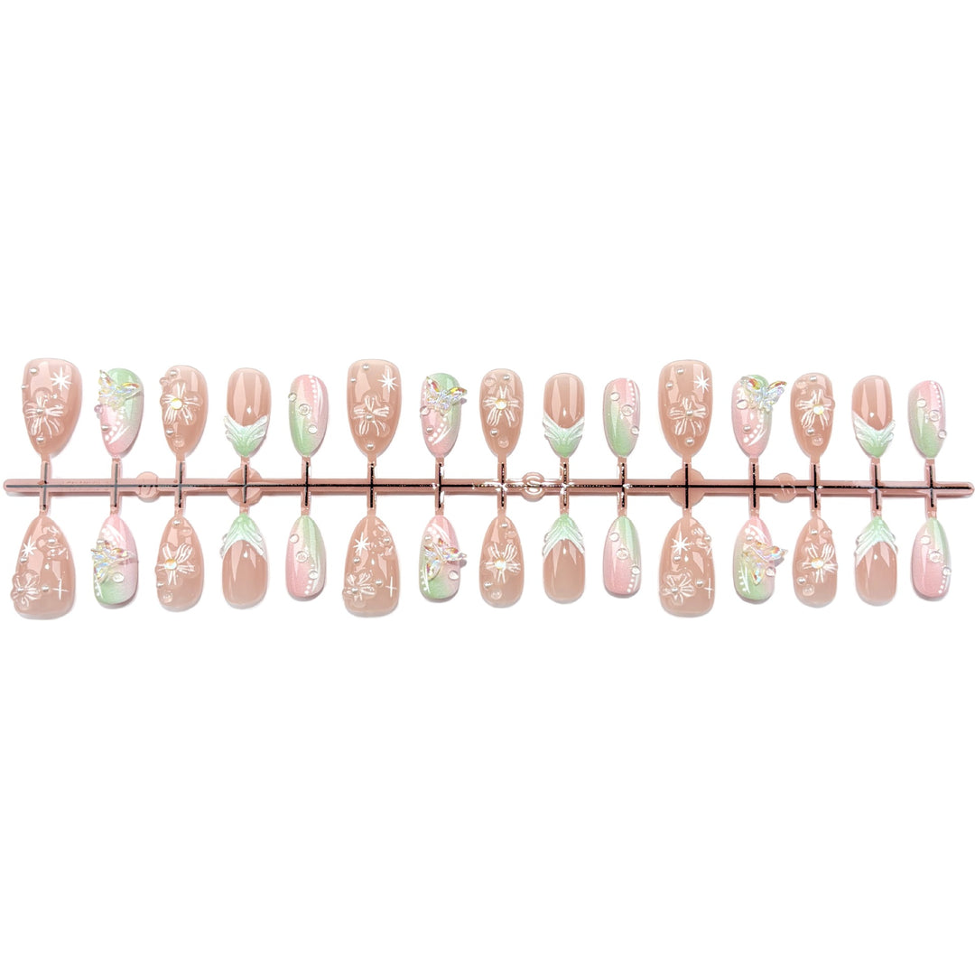 Artistic Press-On Nail Art Set