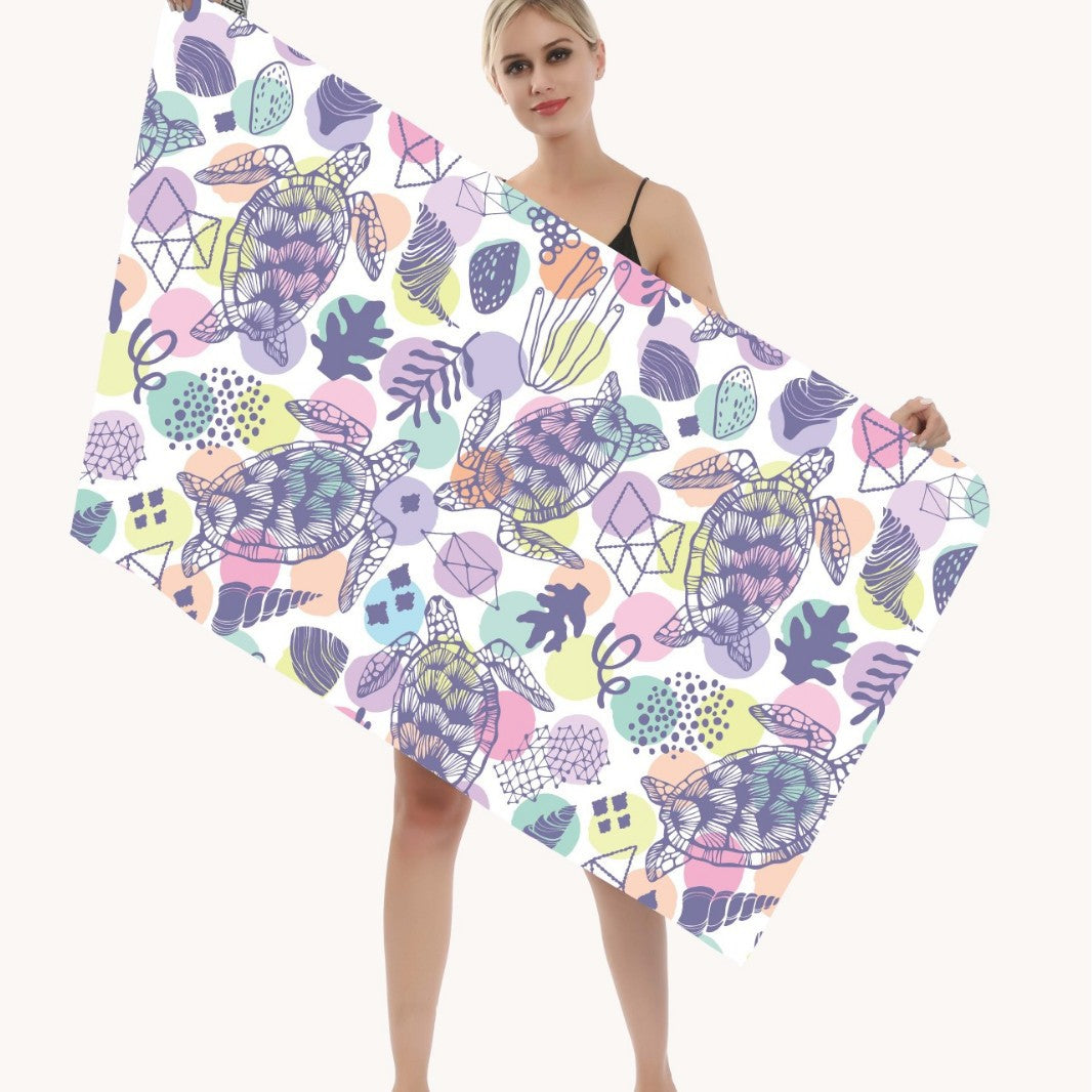 Multifunctional beach towel in creative mandala design Stornfield