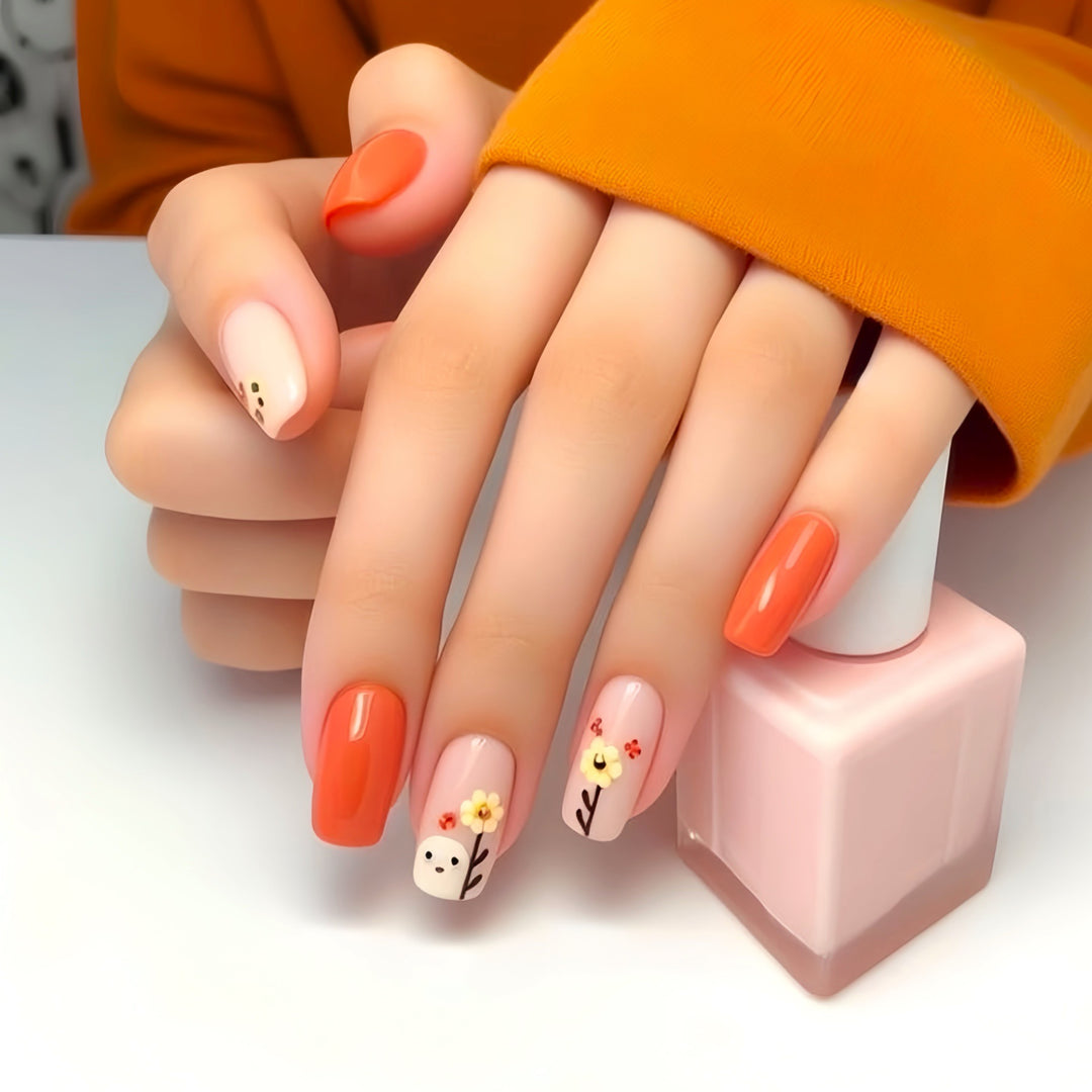 Artistic Floral Nail Art Stornfield