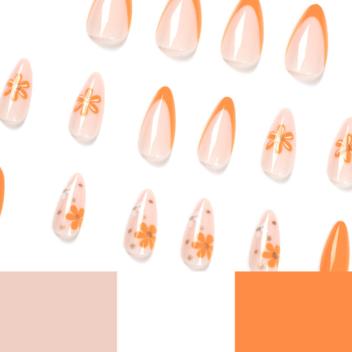 Creative artificial nails with floral design Stornfield