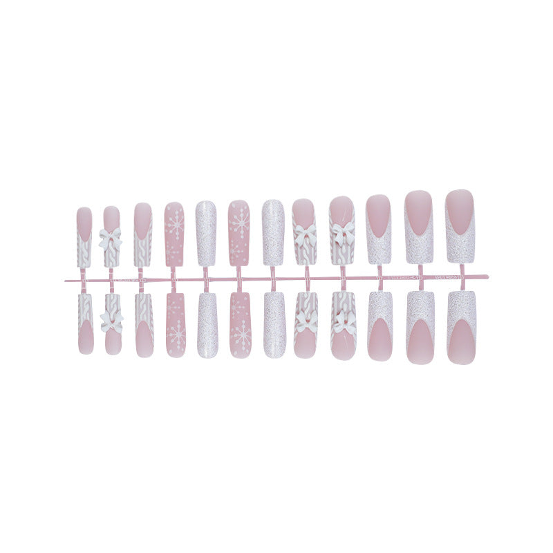 Decorative Press-On Nail Set with Elegant Designs Stornfield