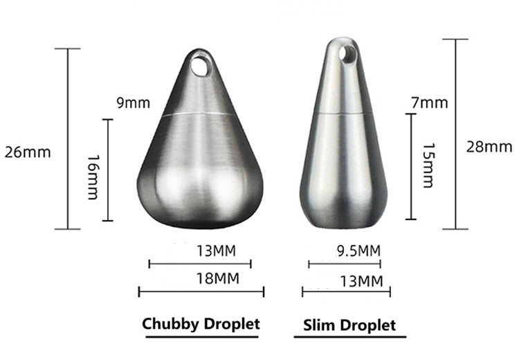 Stornfield | Titanium Droplet Mini Pill Box - Waterproof Travel Case