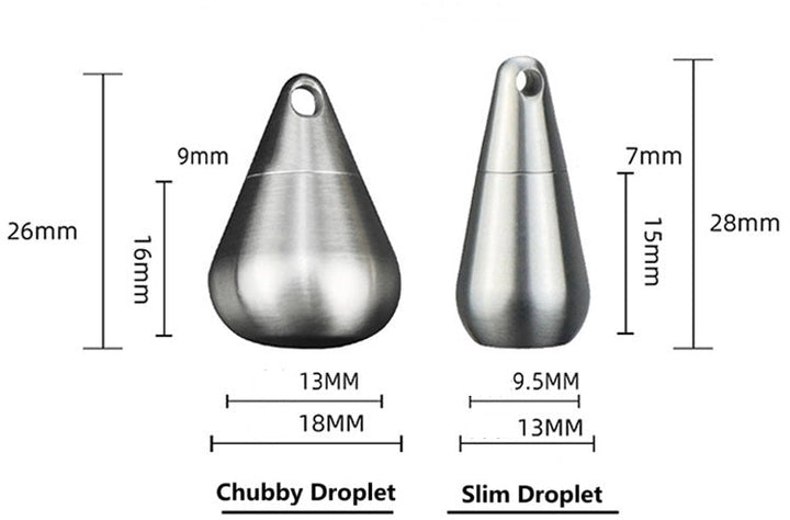 Stornfield | Titanium Droplet Mini Pill Box - Waterproof Travel Case