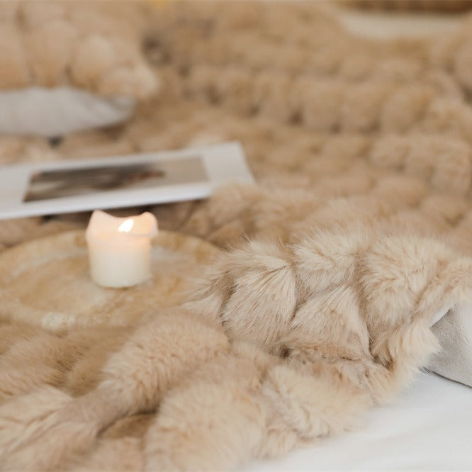 Luxury Chunky Faux Fur Oversized Throw Blanket