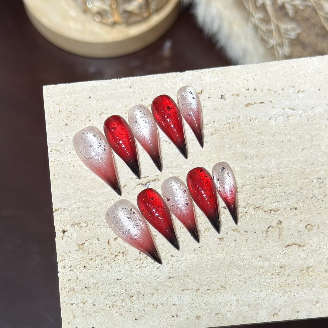 Artistic Stiletto Press-On Nails