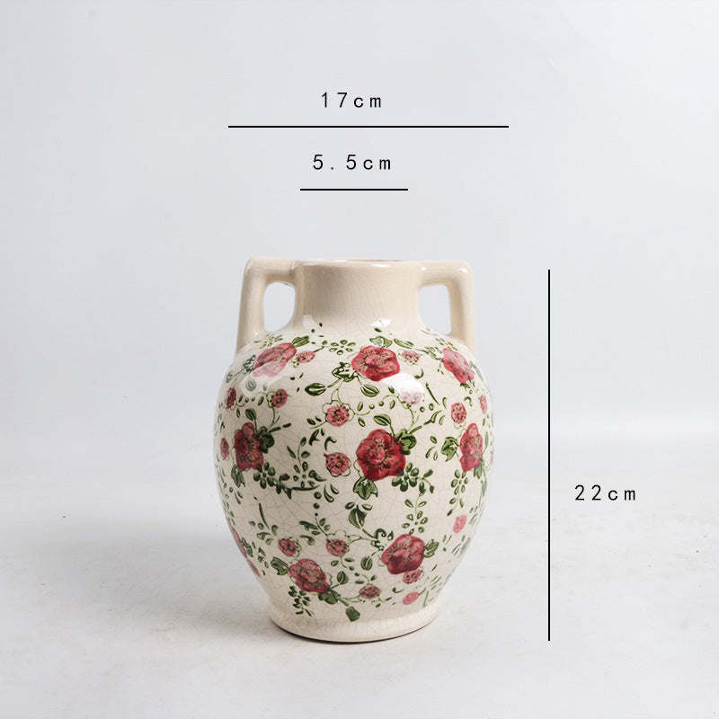 Floral Ceramic Flower Pot Stornfield