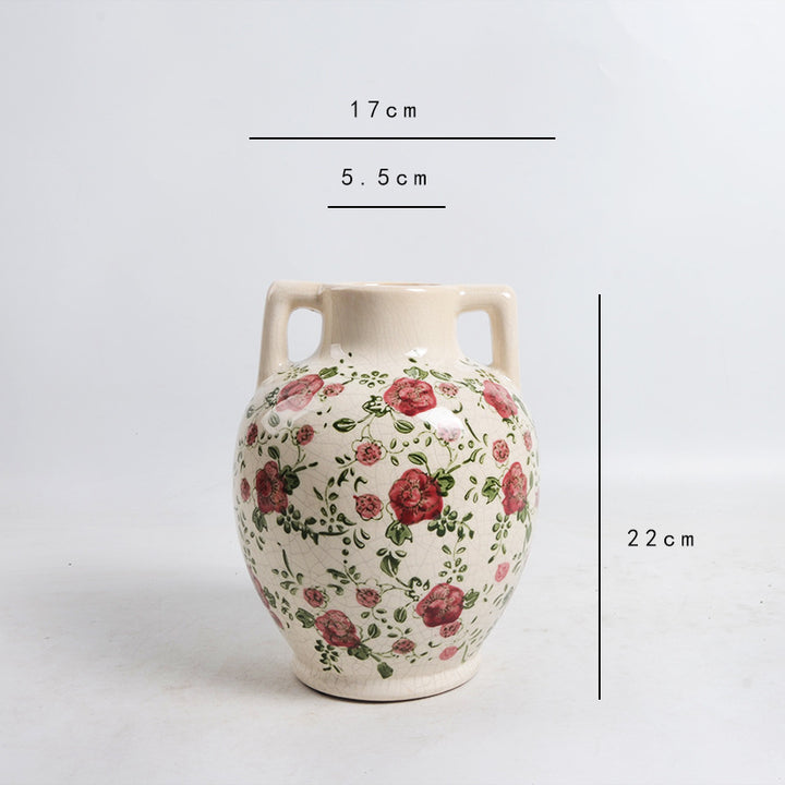 Floral Ceramic Flower Pot Stornfield