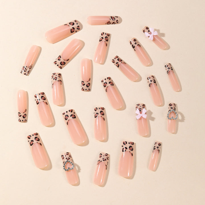 Leopard Print Acrylic Nail Art Extensions Stornfield
