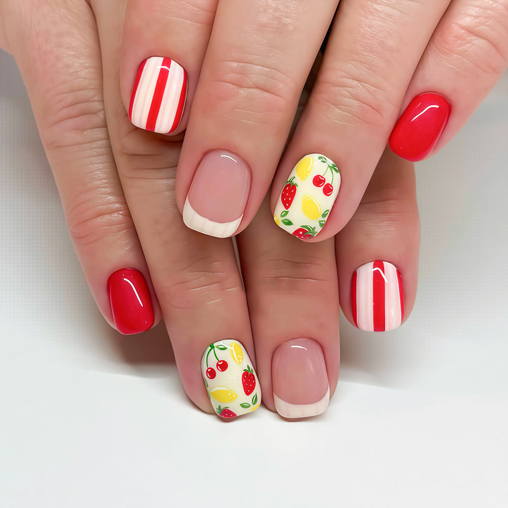 Creative Fruit Themed Press-On Nail Art Stornfield