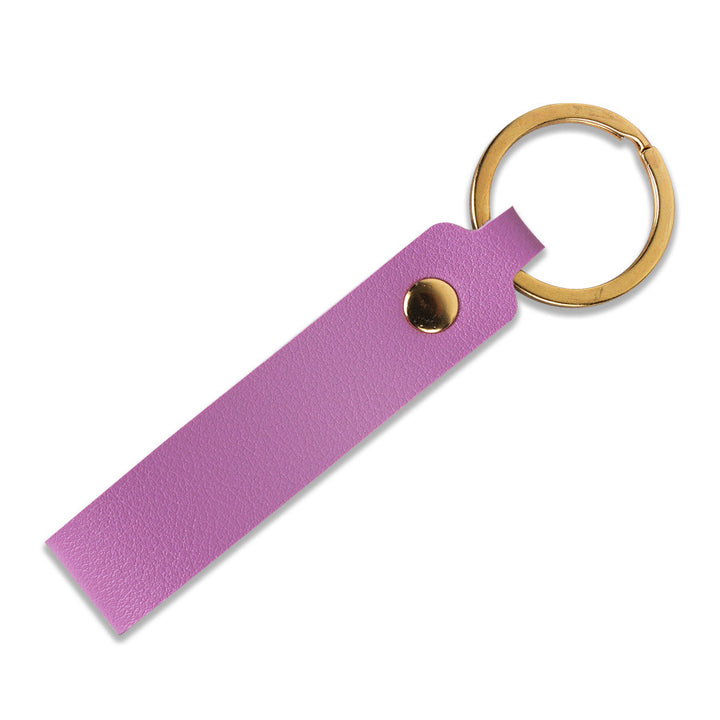 Unisex keychain with stylish faux leather design Kalsten