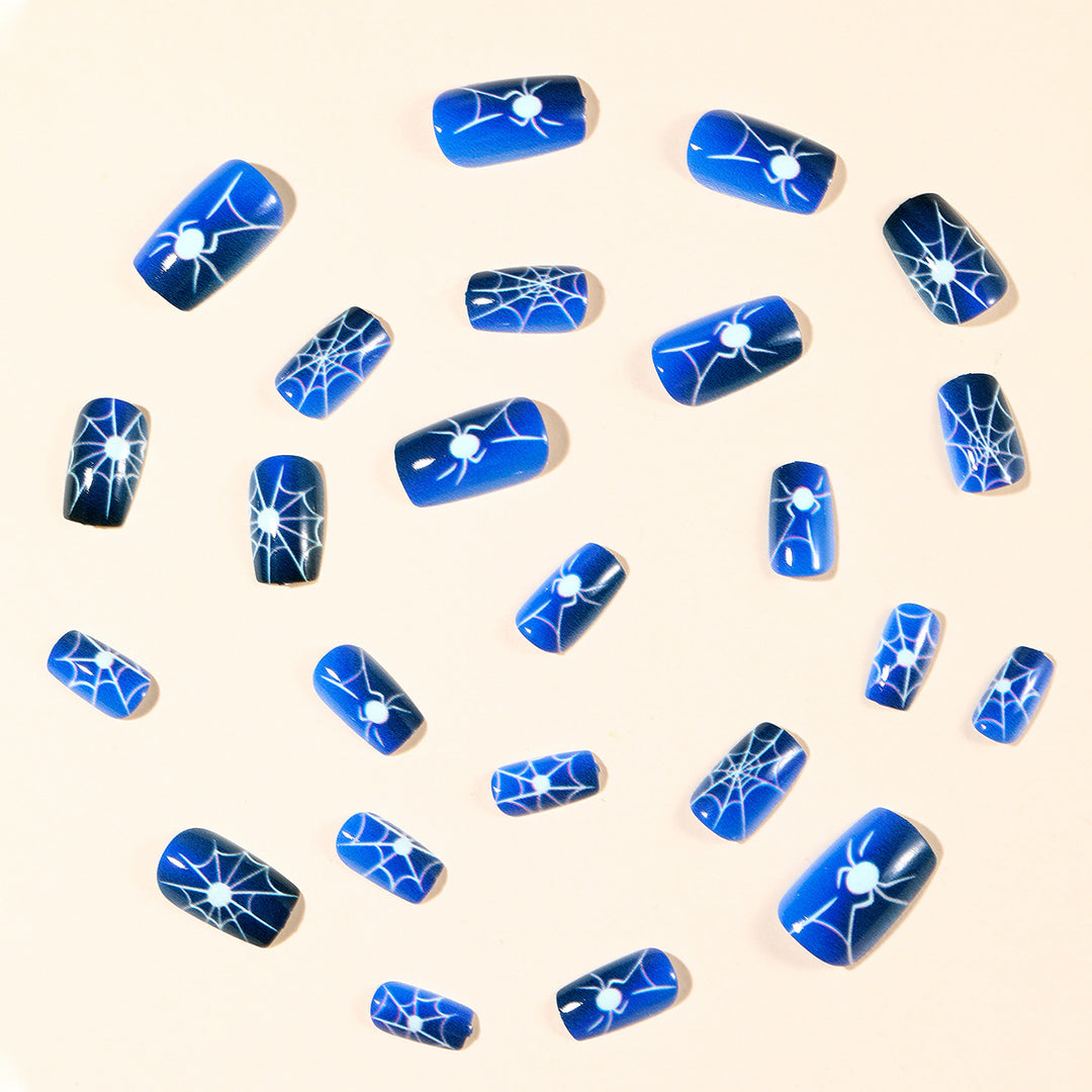 Halloween-Themed Spider Web Nail Art Extensions Stornfield