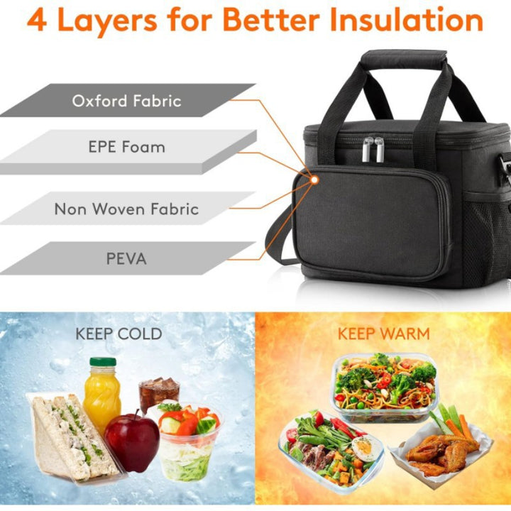 Insulated tote bag with versatile compartments Stornfield