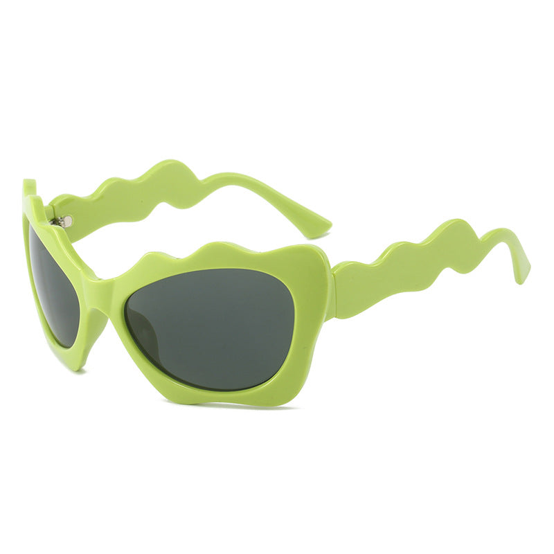 Ladies extravagant sunglasses with wavy frame design Stornfield
