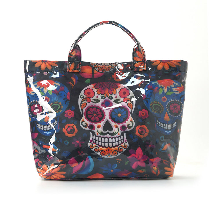 Beach bag with colorful check pattern and water-repellent coating Stornfield