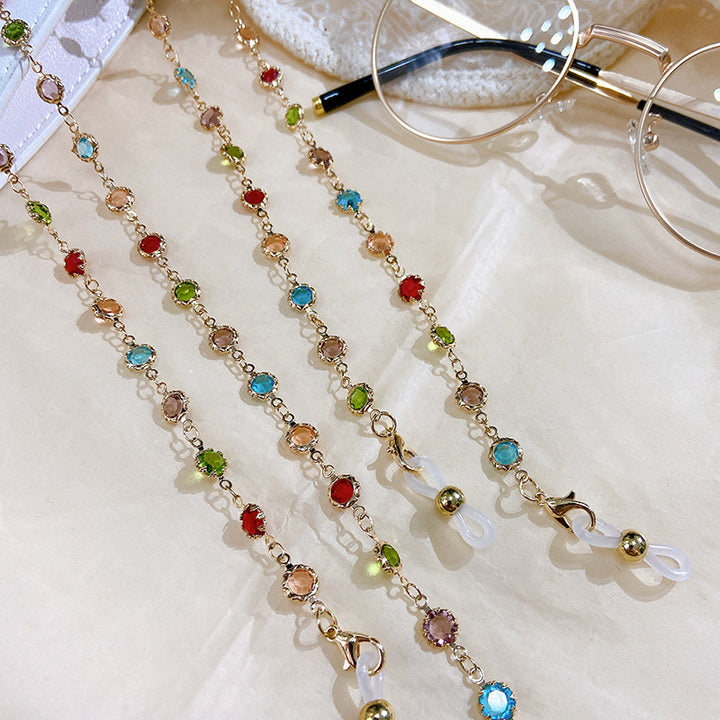 Filigree Glitter Necklace with Colorful Crystals Calstone Stornfield