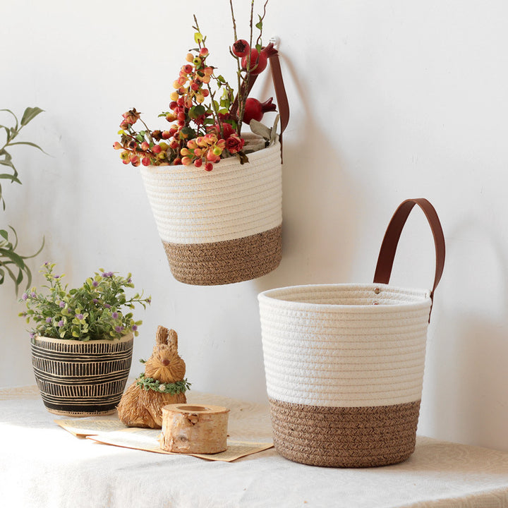 Handcrafted storage basket Stornfield
