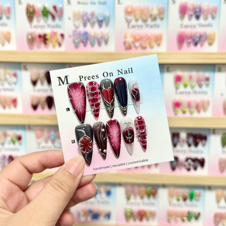 Customizable Decorative Press-On Nail Set