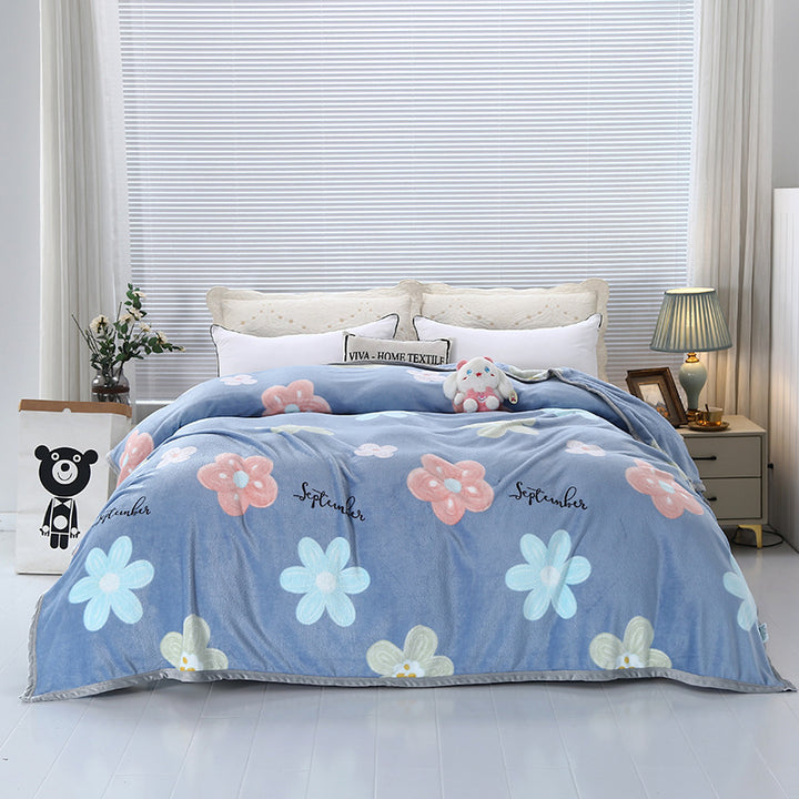 Ladies Cozy Day Bedspread with Cute Cloud Design Stornfield